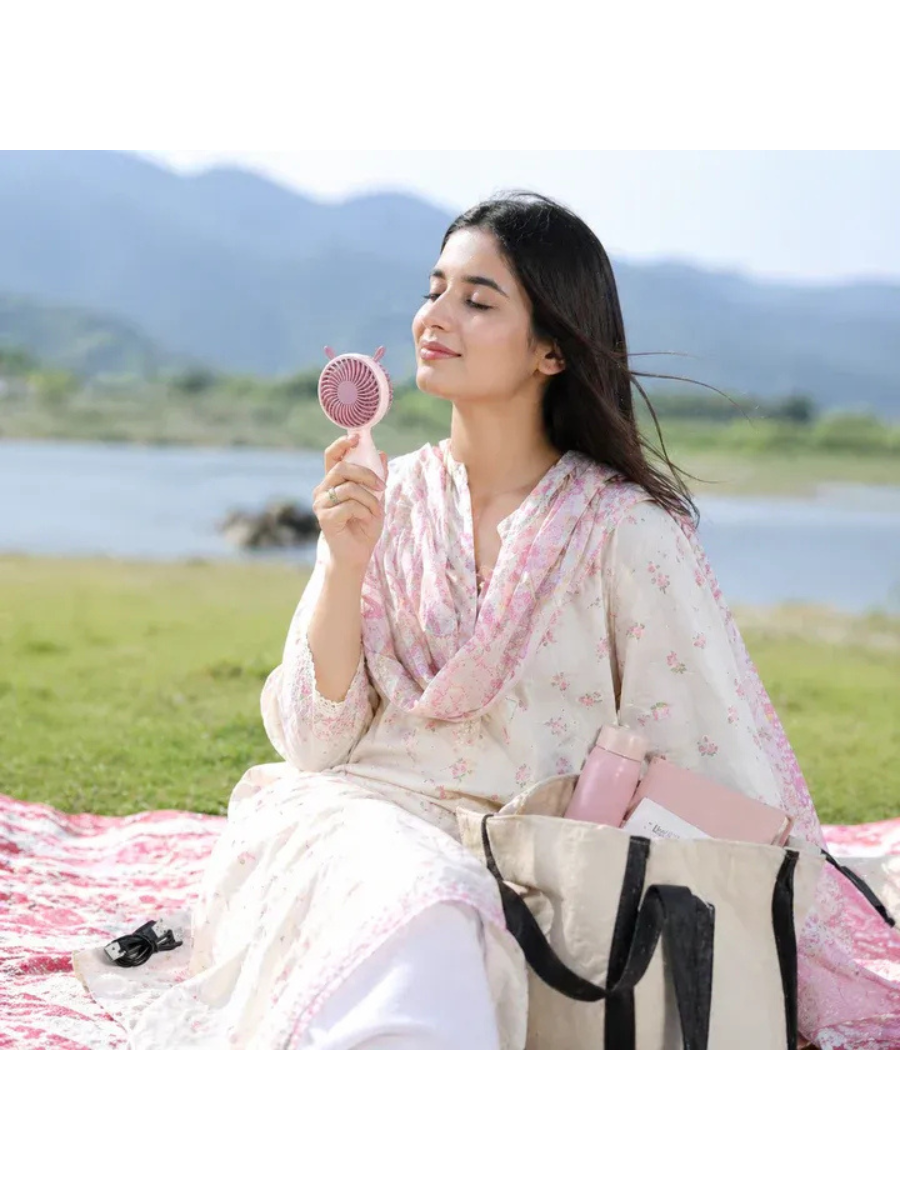 Portable USB Rechargeable Mini Handheld Fan
