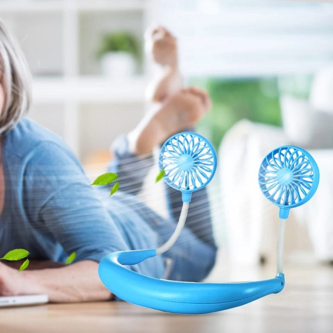7-Wing Rechargeable Portable Neck Fan