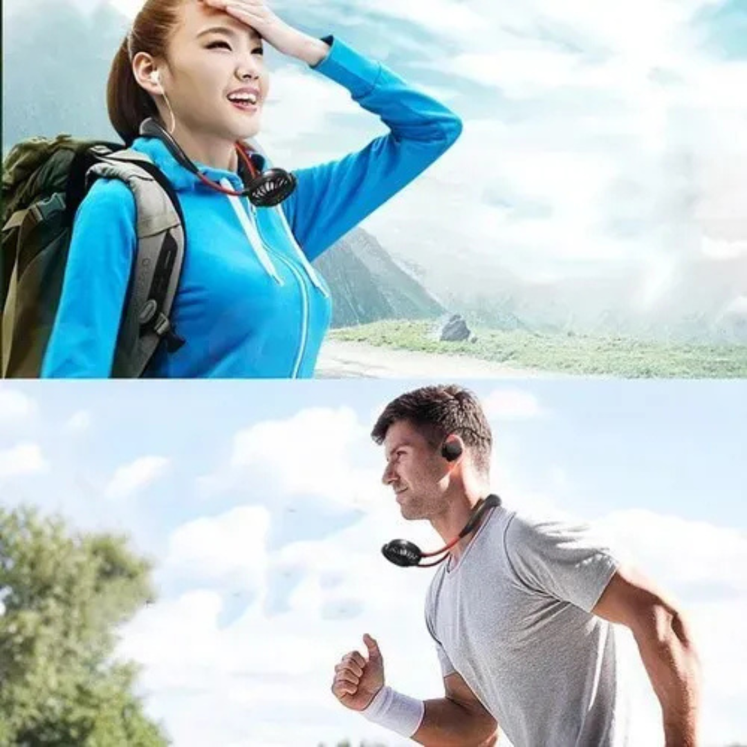 7-Wing Rechargeable Portable Neck Fan
